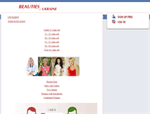 Tablet Screenshot of beauties-of-ukraine.com